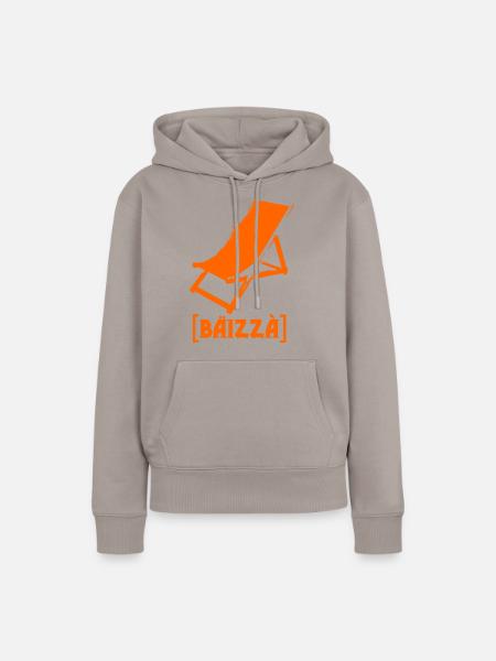 Bäizaa - Lautschrift - Frauen Premium Bio Hoodie - Taupe