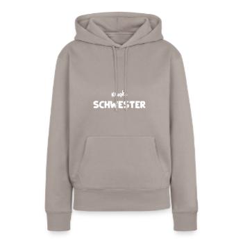 Kranke Schwester - Nurse - Frauen Premium Bio Hoodie - Taupe - Vorne - Julia (174cm)