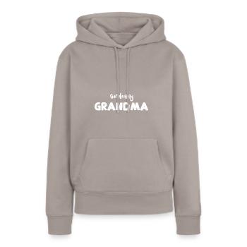 Gardening Grandma - Grandma - Frauen Premium Bio Hoodie - Taupe - Vorne - Julia (174cm)