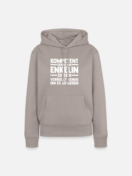 Enkelin - Frauen Premium Bio Hoodie - Taupe