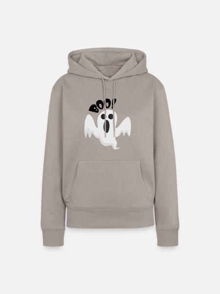 Gespenst - Frauen Premium Bio Hoodie - Taupe