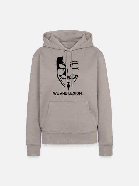 ano1 - Frauen Premium Bio Hoodie - Taupe