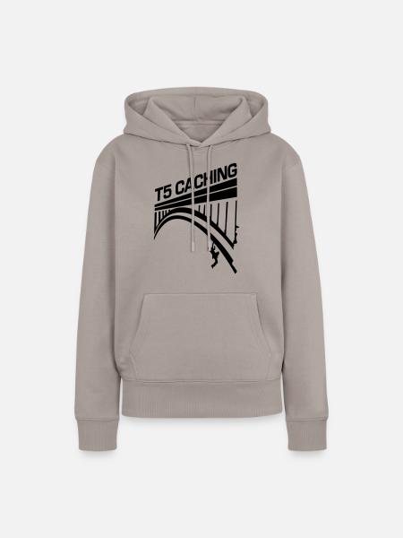 bruecke - Frauen Premium Bio Hoodie - Taupe
