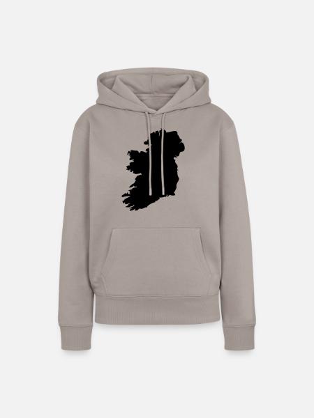 Irland - Frauen Premium Bio Hoodie - Taupe