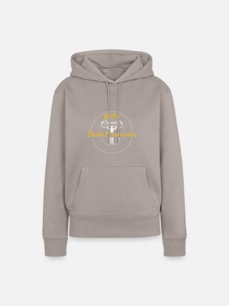 Body Under Construction - Gym - Frauen Premium Bio Hoodie - Taupe