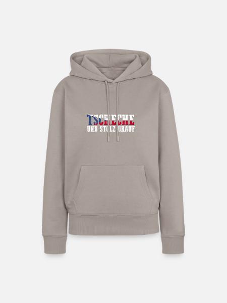 Tschechen Tschechisch Tschechien - Frauen Premium Bio Hoodie - Taupe