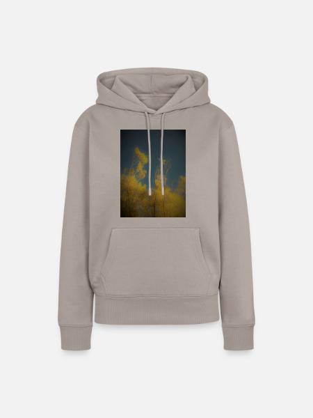bäume, himmel, - Frauen Premium Bio Hoodie - Taupe