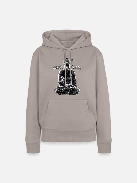 Innerer Frieden - Frauen Premium Bio Hoodie - Taupe