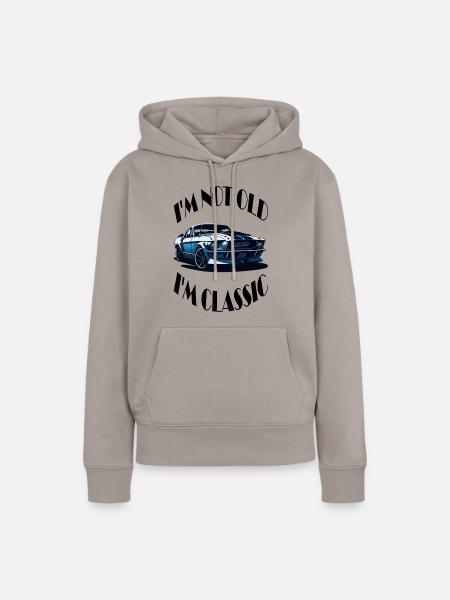 I'm not old i'm classic - Frauen Premium Bio Hoodie - Taupe