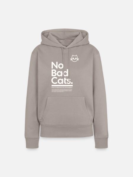 Keine Bösen Katzen - Frauen Premium Bio Hoodie - Taupe