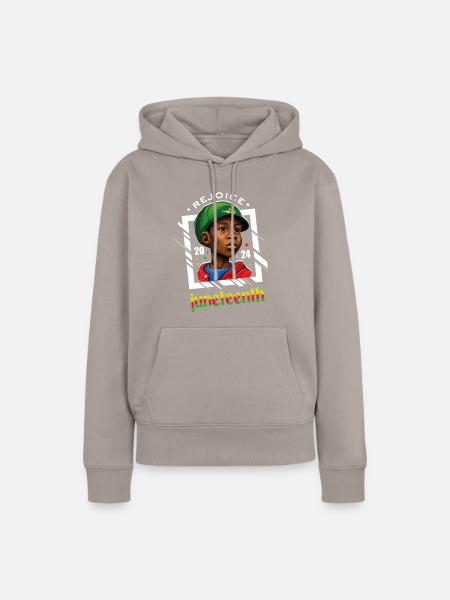 Juneteenth Black Freedom Independence Emancipation - Frauen Premium Bio Hoodie - Taupe