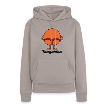 Tangarine - Tanga Tanga Orange Fruit Fruit - Women’s Premium Organic Hoodie - taupe - Front - Julia (174cm)