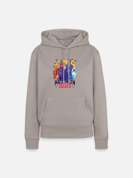 Halloween squad! - Frauen Premium Bio Hoodie - Taupe