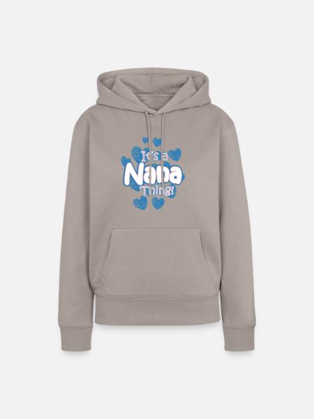 Großmutter Oma - Frauen Premium Bio Hoodie - Taupe
