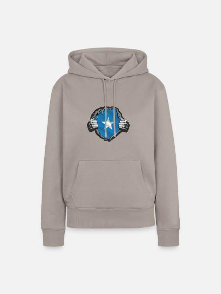 Somalia - Frauen Premium Bio Hoodie - Taupe