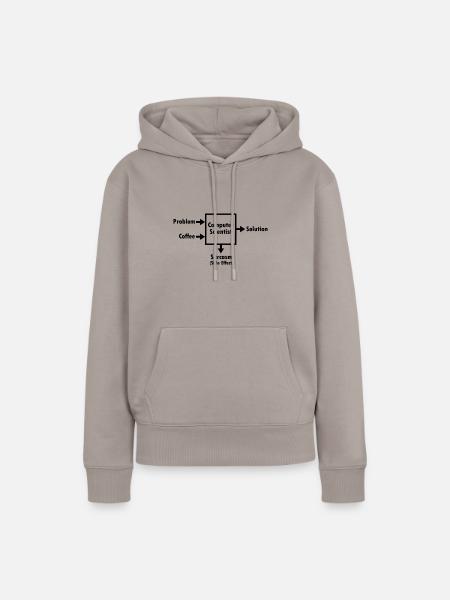 Programmier Hacker Informatiker Nerd Geschenk Code - Frauen Premium Bio Hoodie - Taupe