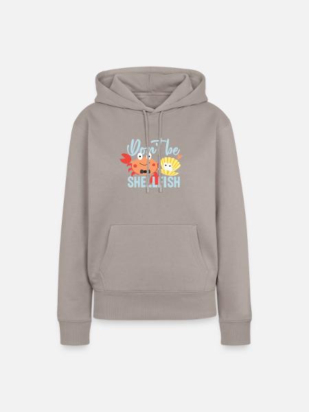Meeresfrüchte Schalentier Geschenkidee - Frauen Premium Bio Hoodie - Taupe