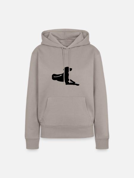 Rhodesian Ridgeback - liegend - Frauen Premium Bio Hoodie - Taupe