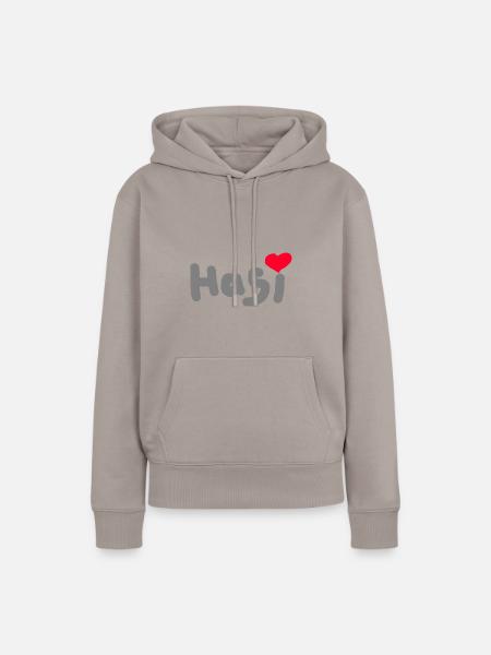 Hasi - Frauen Premium Bio Hoodie - Taupe
