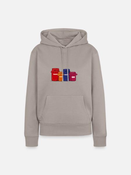 Marmelade - Frauen Premium Bio Hoodie - Taupe