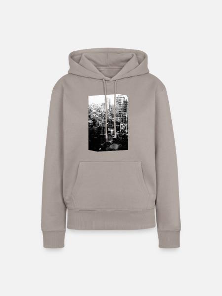 urban jungle - Frauen Premium Bio Hoodie - Taupe