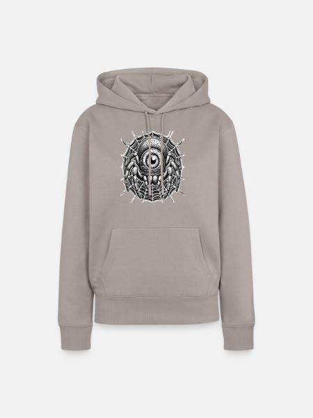 Halloween, Spinne - Frauen Premium Bio Hoodie - Taupe