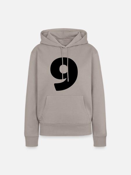 9 - Frauen Premium Bio Hoodie - Taupe