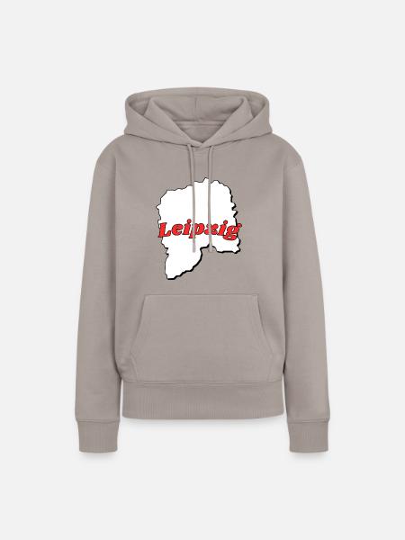 Leipzig - Frauen Premium Bio Hoodie - Taupe