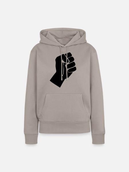 Faust - Frauen Premium Bio Hoodie - Taupe
