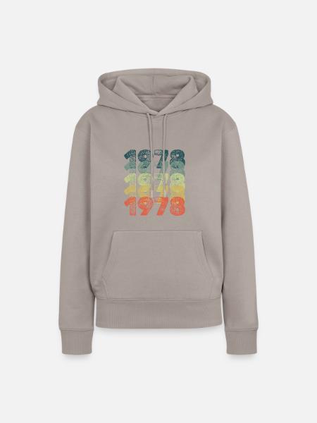 Birthday 1978 - Frauen Premium Bio Hoodie - Taupe