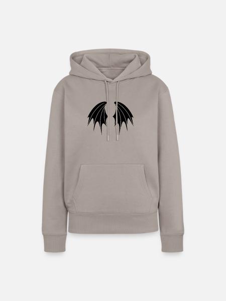 Wings de - Frauen Premium Bio Hoodie - Taupe