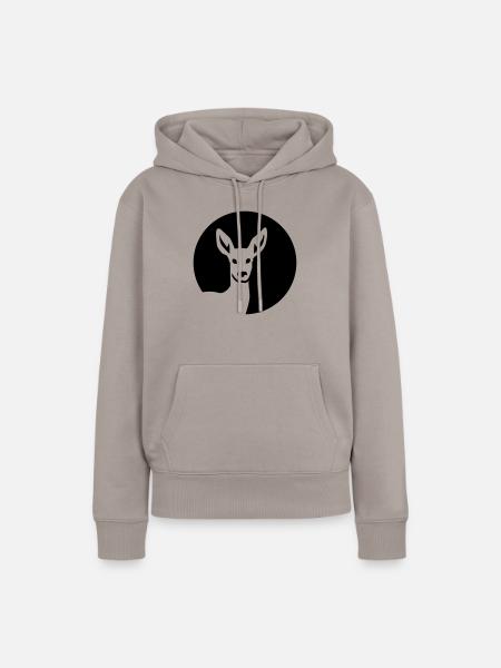 Reh - Frauen Premium Bio Hoodie - Taupe
