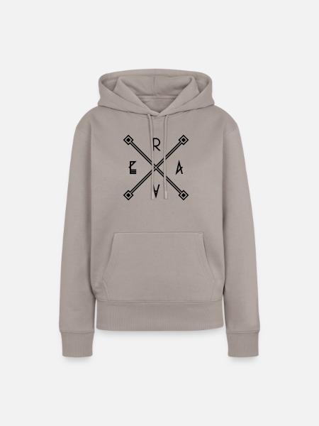 RAVE X - Frauen Premium Bio Hoodie - Taupe
