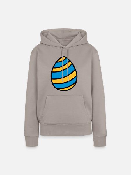Osterei Easter Egg Ostern Geschenkidee - Frauen Premium Bio Hoodie - Taupe