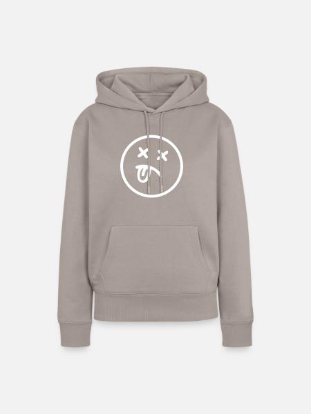 Smiley - SMILE - Frauen Premium Bio Hoodie - Taupe