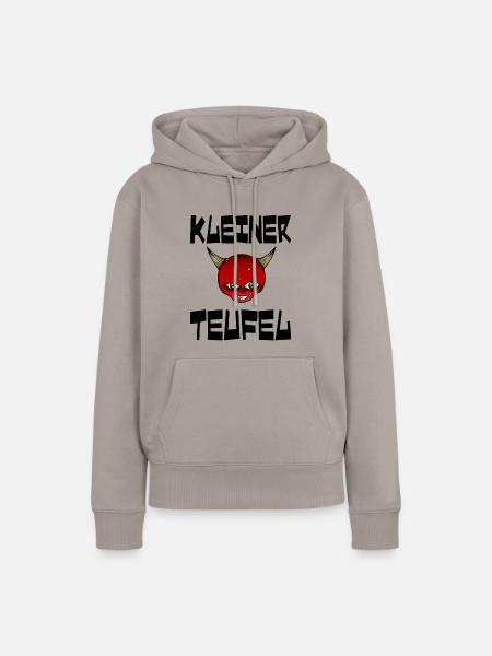 Kleiner Teufel - Frauen Premium Bio Hoodie - Taupe