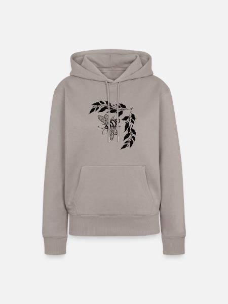 Biene - Frauen Premium Bio Hoodie - Taupe