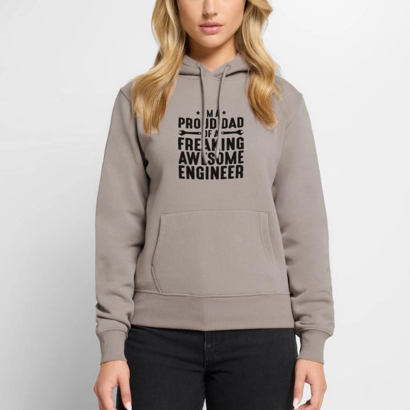 Engineer Brain Mechanical Engineering Electrical Engineering Son Women’s Premium Organic Hoodie