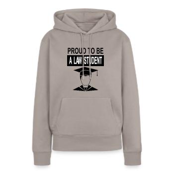 Jura studieren Jura-Student Jura Studium Geschenk - Frauen Premium Bio Hoodie - Taupe - Vorne - Julia (174cm)