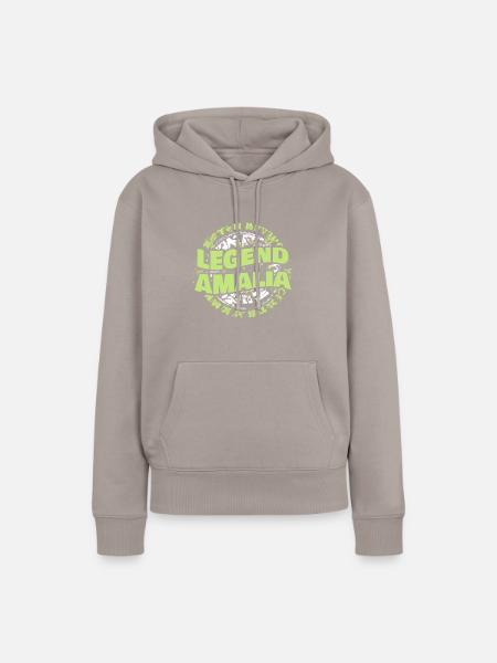 Amalia - Frauen Premium Bio Hoodie - Taupe