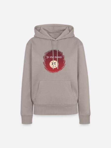 In the mood - ANGRY - - Frauen Premium Bio Hoodie - Taupe