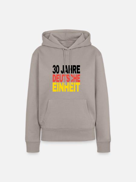 30 Jahre Deutsche Einheit Wiedervereinigung - Frauen Premium Bio Hoodie - Taupe