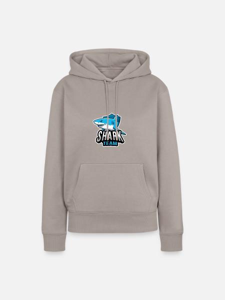 Shark - Frauen Premium Bio Hoodie - Taupe
