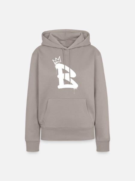 B - Frauen Premium Bio Hoodie - Taupe