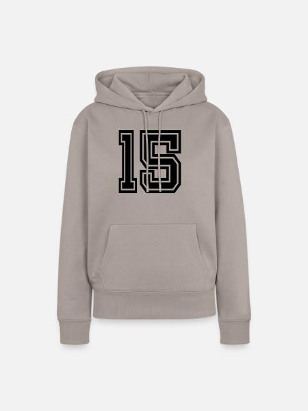 15 - Frauen Premium Bio Hoodie - Taupe