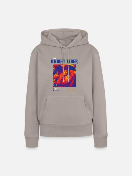 Ritariratsastaja 1982 KITT - Dame Premium hoodie, økologisk bomuld - gråbrun