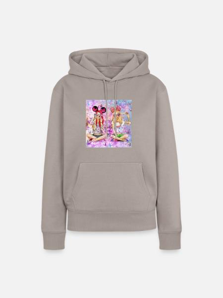 BESTiiiiiiiis - Frauen Premium Bio Hoodie - Taupe