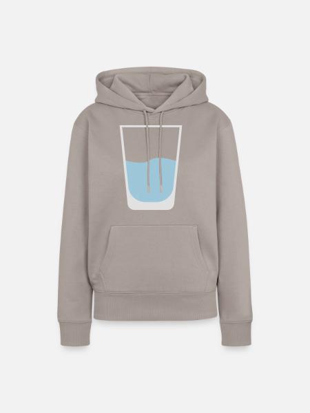 GlasWasser - Frauen Premium Bio Hoodie - Taupe