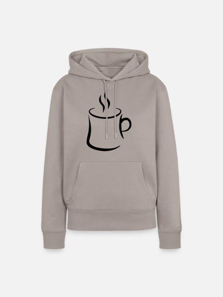 Kaffee - Frauen Premium Bio Hoodie - Taupe