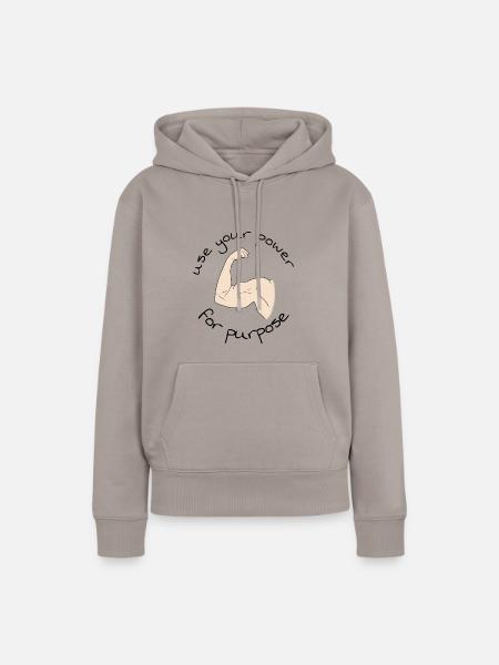 purpose - Frauen Premium Bio Hoodie - Taupe